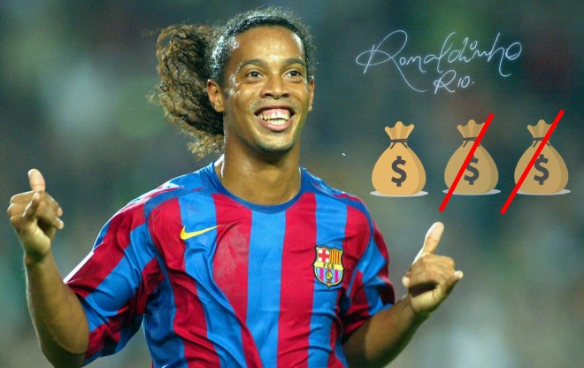 Get Ronaldinho’s hand-signed ball at ⅓ the actual price!